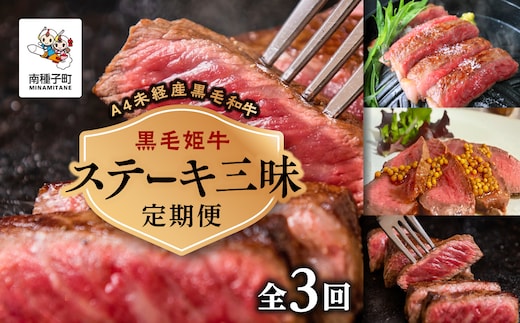 【定期便】ステーキ三昧（全3回）