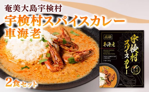 【ご当地カレー】宇検村 スパイス カレー 車海老【2食セット】 保存料・化学調味料 不使用 グルテンフリー 鹿児島県 宇検村 奄美大島