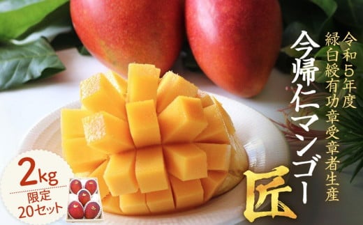【限定20セット】今帰仁マンゴー「匠」2kg【2026年6月下旬～7月頃発送】