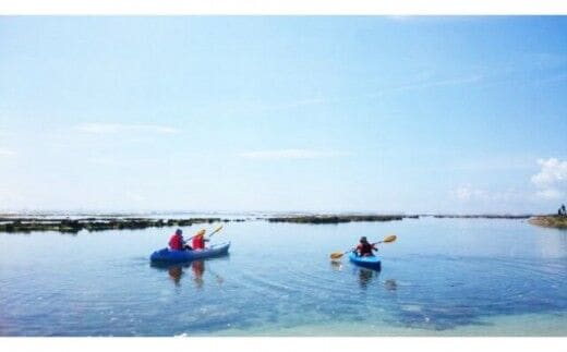 「自然体験学校」八重瀬町玻名城の郷ビーチでシーカヤック体験（ペアチケット）- シーカヤック 体験 カヤック ペア チケット 穴場ビーチ おすすめ 思い出 記念 沖縄県 八重瀬町