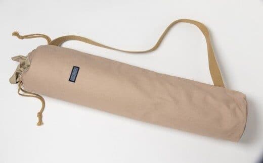 「琉球帆布」ヨガマットケースA（ピンクベージュ）- ヨガ マットケース 収納 帆布 手づくり ハンドメイド 軽い 丈夫 布 人気 シンプル おしゃれ 琉球帆布 手仕事 伝統技術 沖縄県 八重瀬町【価格改定】