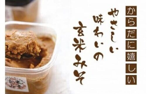 【手作り無添加】みどりさんのこだわり玄米みそ【塩分控えめ】2個セット - 味噌 無添加 玄米 手づくり 調味料 減塩 国産 こだわり 旨味 玄米味噌 やさしい 味わい 人気 おすすめ 沖縄県 八重瀬町