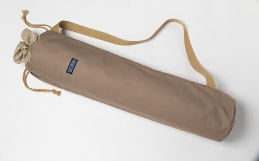 「琉球帆布」ヨガマットケースA（カフェ）- ヨガ マットケース 収納 帆布 手づくり ハンドメイド 軽い 丈夫 布 人気 シンプル おしゃれ 琉球帆布 手仕事 伝統技術 沖縄県 八重瀬町【価格改定】